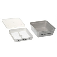Коробка для наживки+сито+крышка 13,5х13,5х5,5см Grey Box+Cover+Riddle