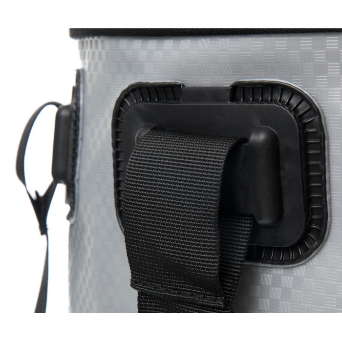 Вiдро для прикормки з кришкою Flagman EVA Gray Woven Bucket 30x18см