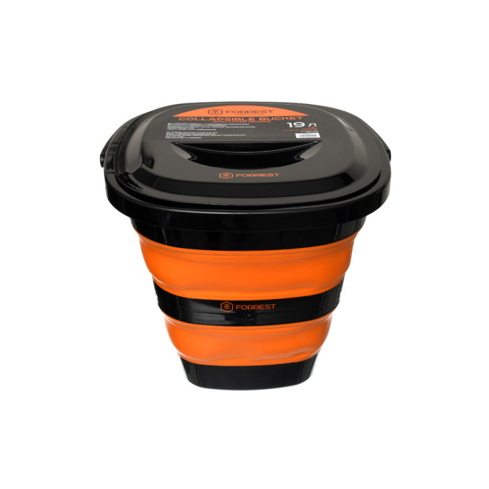 Відро силіконове з кришкою Forrest Collapsible Bucket with cover 19л