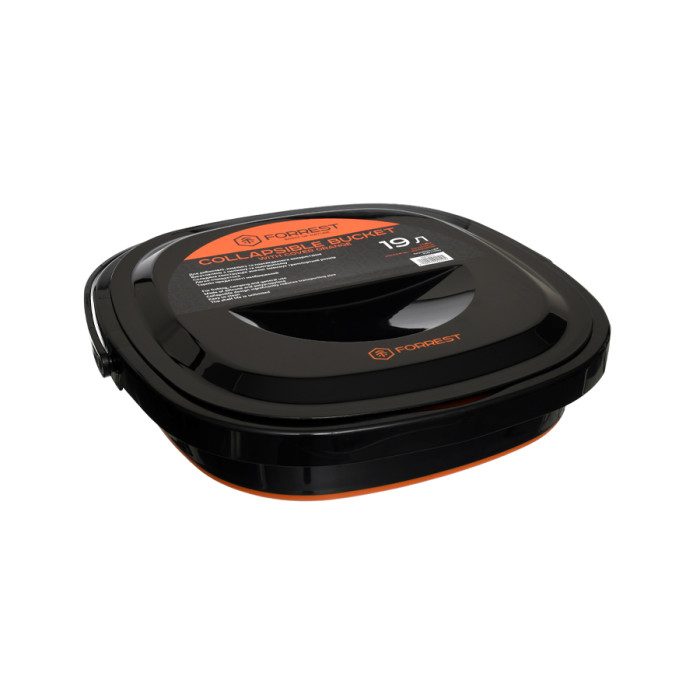 Відро силіконове з кришкою Forrest Collapsible Bucket with cover 19л