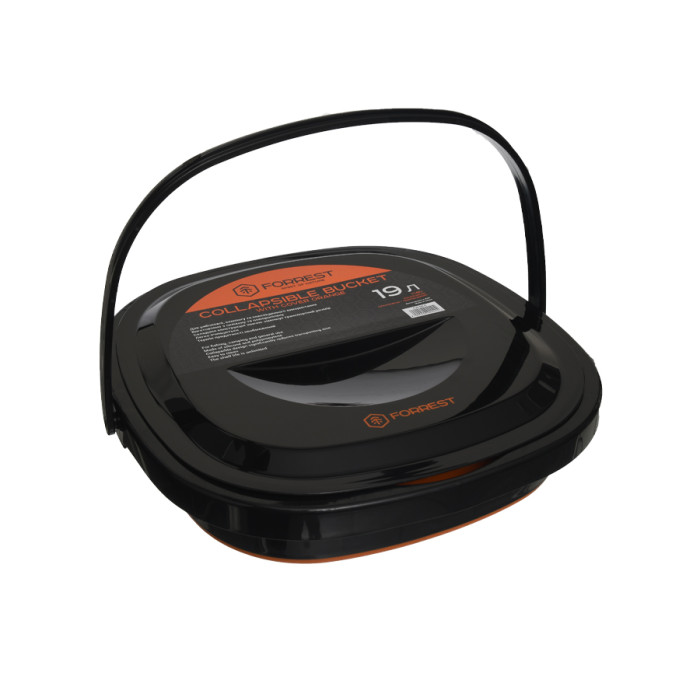 Відро силіконове з кришкою Forrest Collapsible Bucket with cover 19л