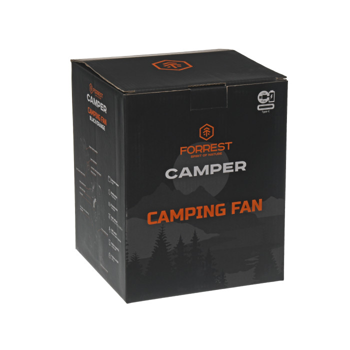 Кемпинговый вентилятор Forrest Camper Camping Fan Black-Orange