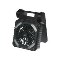 Кемпинговый вентилятор Forrest Camper Camping Solar Fan Black-Green