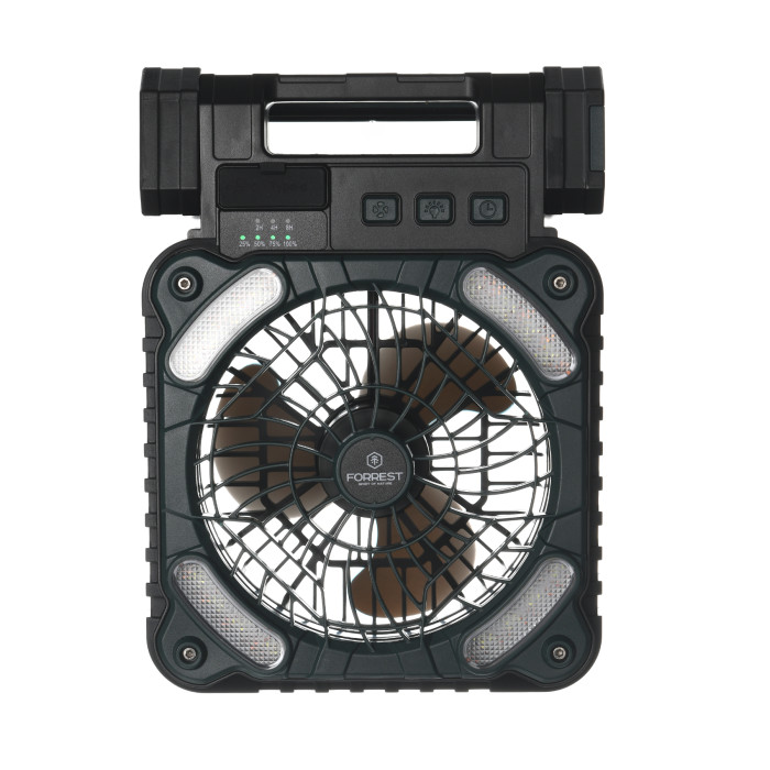 Кемпинговый вентилятор Forrest Camper Camping Solar Fan Black-Green