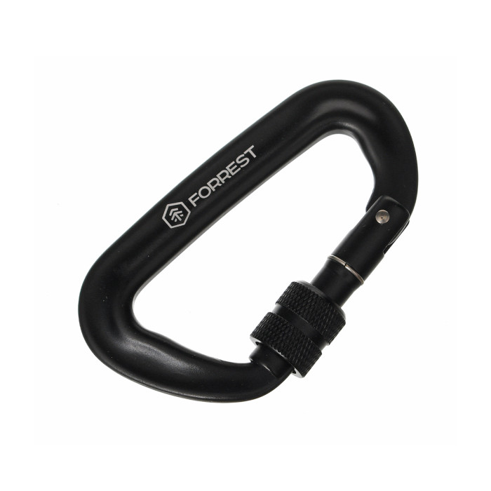 Карабин Forrest D-shape Lorck Climbing Carabiner 81x50мм Black