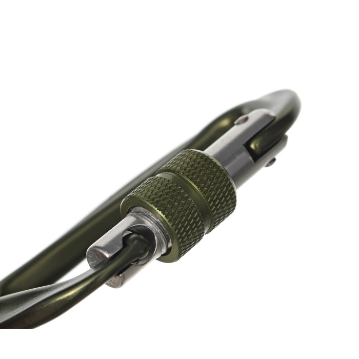 Карабин Forrest D-shape Lorck Climbing Carabiner 81x50мм Olive