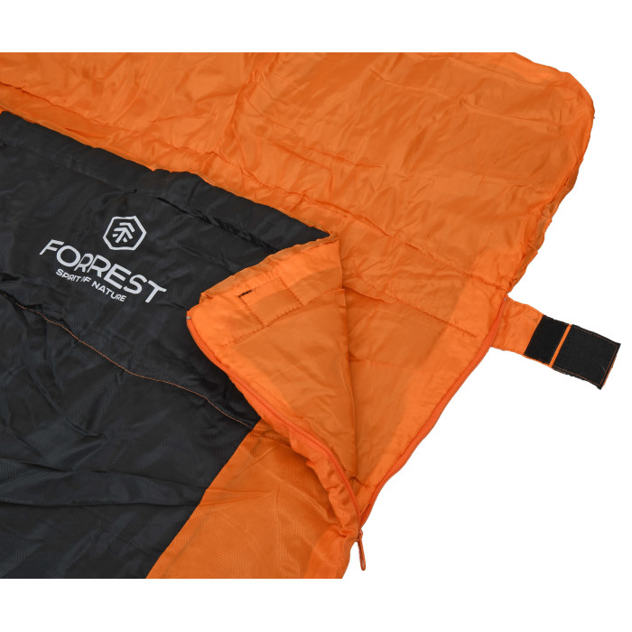 Спальный мешок Forrest Optima+ 20°C Sleeping Bag Orange-Black Leftt