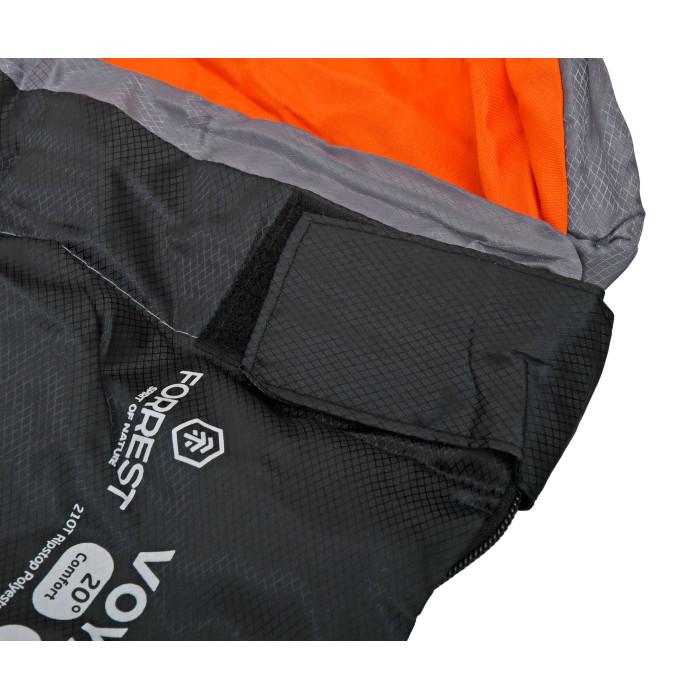 Спальний мішок Forrest Voyager 20°C Sleeping Bag Gray-Black Leftt