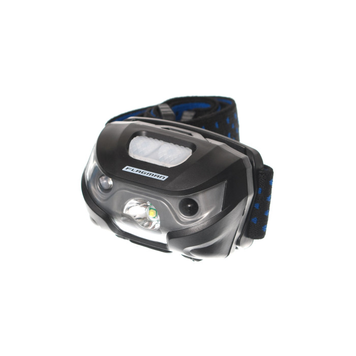 Лiхтар налобний Flagman Head Lamp 3 режимы (sensor) з акумулятором