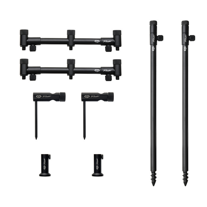 Набор стоек с буз-барами для трёх удилищ Carp Pro Rondel 3 Rods Stand Kit