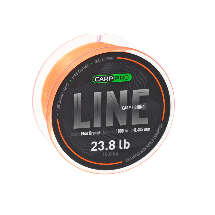 Леска Carp Pro Carp Fishing Line Camo Fluo Orange 1000м 0.286мм