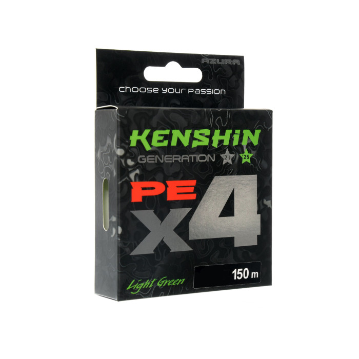 Шнур Azura '25 Kenshin X4 150м Light Green #1 0.165мм