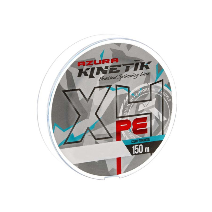 Шнур Azura Kinetik X4 Turquoise 150м #0.6 0.128мм