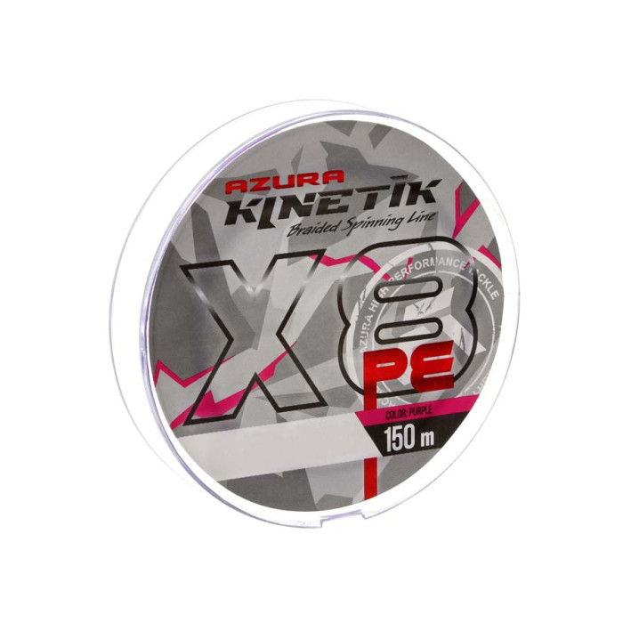 Шнур Azura Kinetik X8 Purple 150м #1 0.165мм