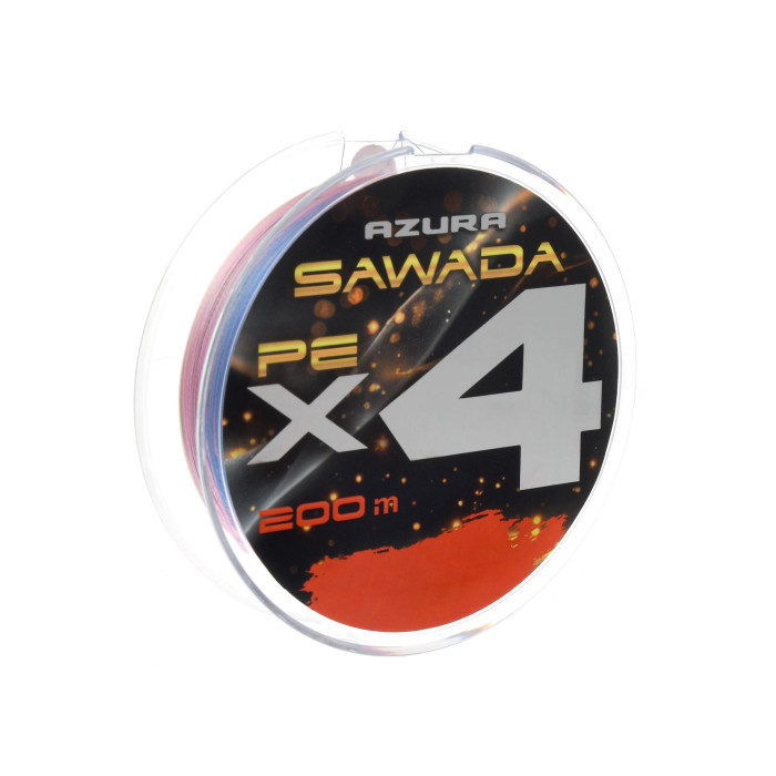 Шнур Azura '25 Sawada X4 Multicolor 200м #0.8 0.148мм