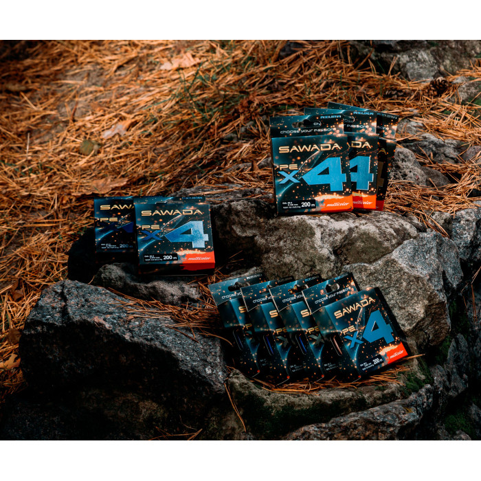 Шнур Azura '25 Sawada X4 Multicolor 200м #0.8 0.148мм