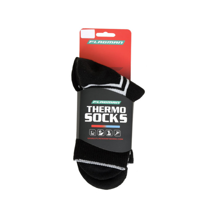 Шкарпетки треккінгові Flagman Extra Heat Merino Wool Midle Black 39-41 S