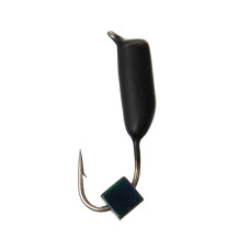 Мормишка Flagman «Стовпчик з кубіком хамелеон» Ø2.4мм 0.48г Black Nickel