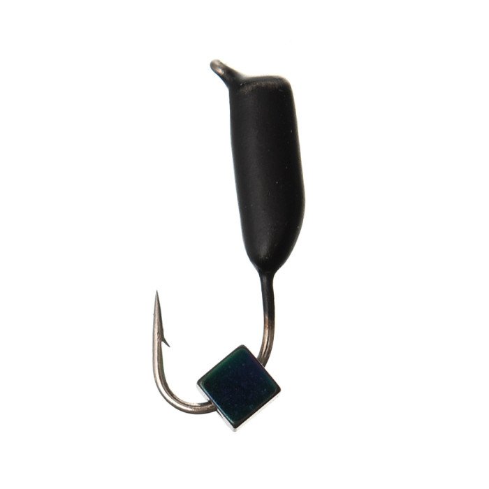 Мормышка Flagman «Столбик с кубиком хамелеон» Ø2.4мм 0.48г Black Nickel