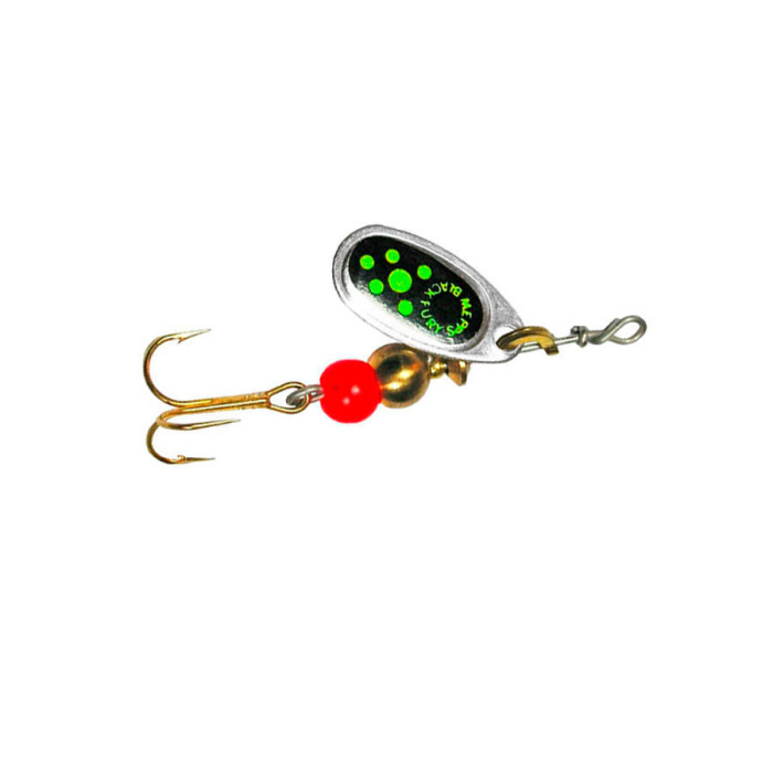 Блешня Mepps Black Fury Silver/Green 3.5г