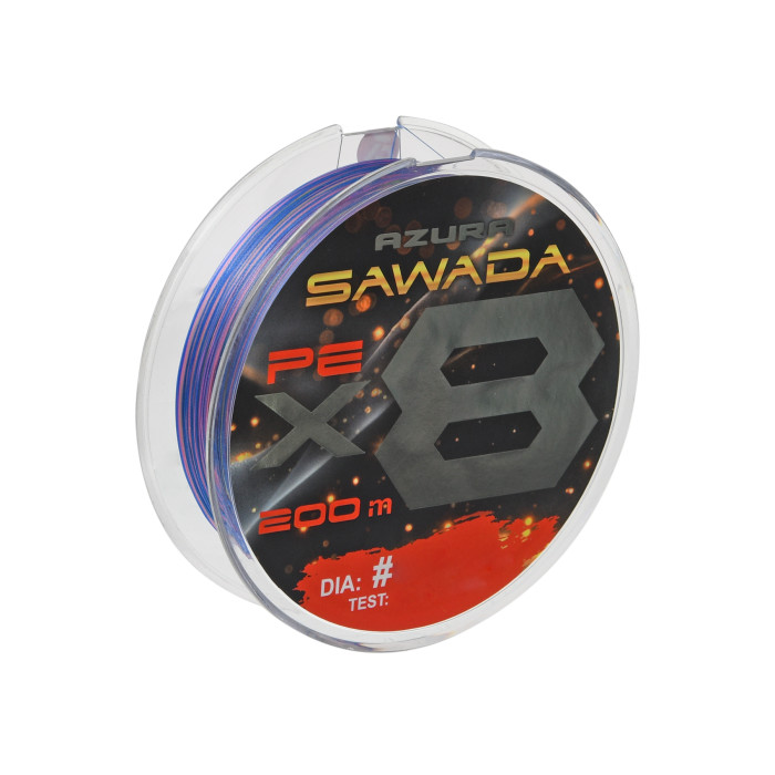 Шнур Azura '25 Sawada X8 Multicolor 200м #2.5 0.256мм