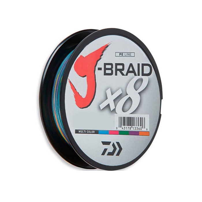 Шнур Daiwa J-Braid x8 Multicolor 150м 0.16мм