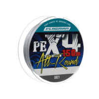 Шнур Flagman All-Round PE X-4 150м 0.32мм Grey