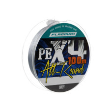 Шнур Flagman All-Round PE X-4 100м 0.14мм Grey