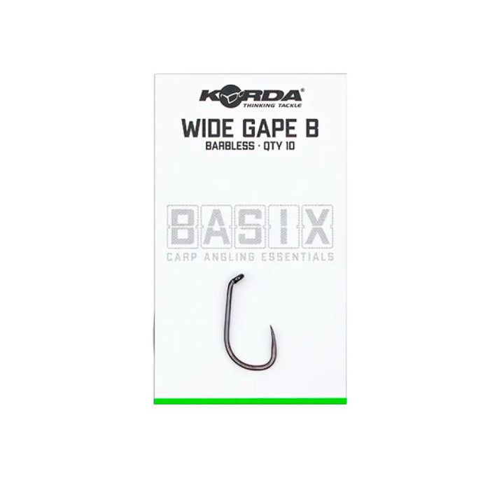 Гачки Korda Basix Wide Gape Barbless №4