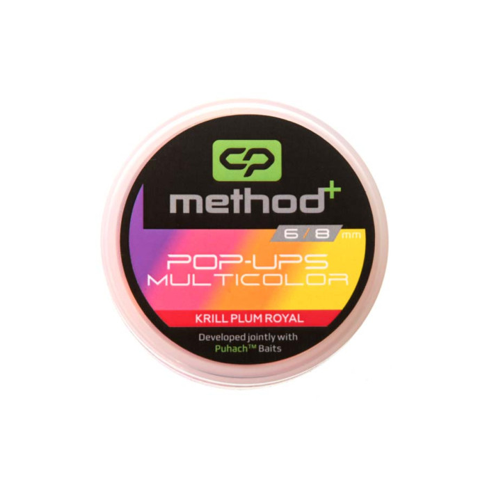 Бойли Carp Pro Method⁺ Multicolor Pop Ups 8/6мм Krill Plum Royal