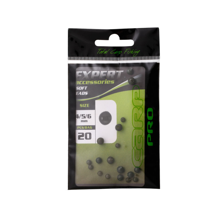 Намистини відбійні Carp Pro Soft Beads 4, 5, 6 мм