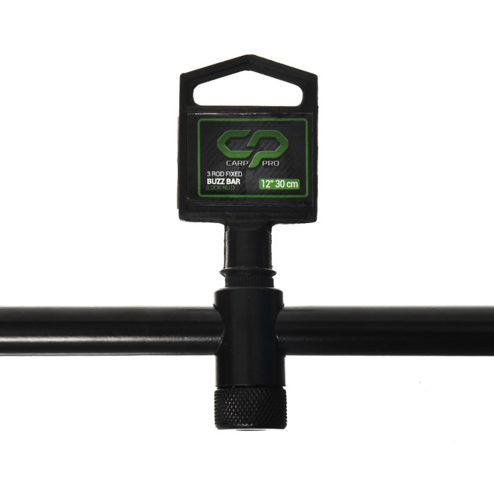 Буз-бар на 3 вудлища Carp Pro 3 Rod Fixed Buzz Bar Lock-Nut 12