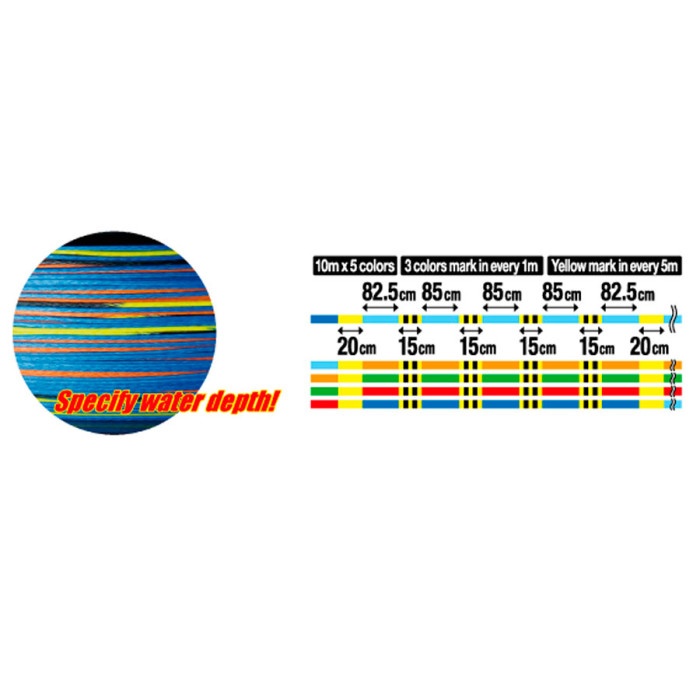 Шнур Owner Kizuna EX X8 Broad PE Multi Color 150м 0.10мм