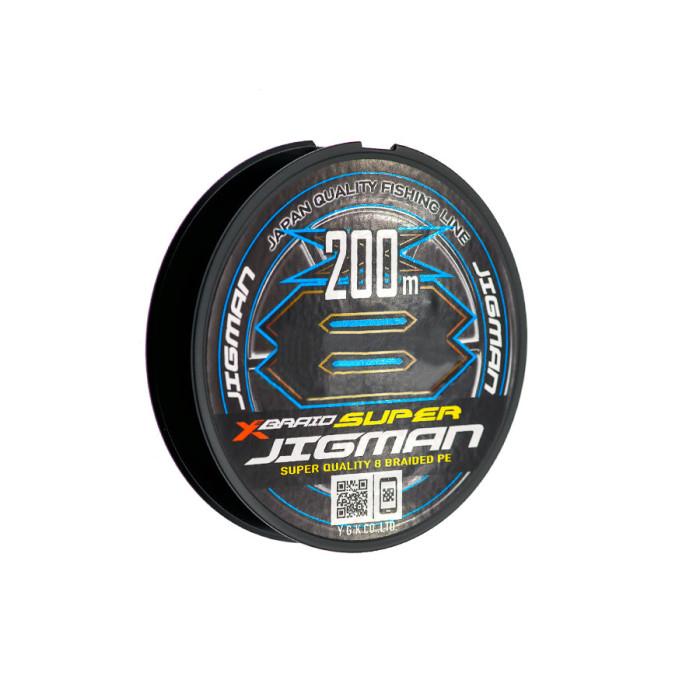 Шнур YGK X-Braid Super Jigman X8 200м 0.128мм #0.6