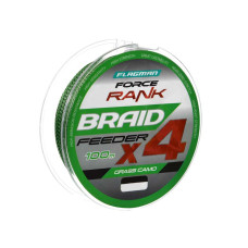 Шнур Flagman Force Rank Feeder Braid Х4 Grass Camo 100м 0.20мм