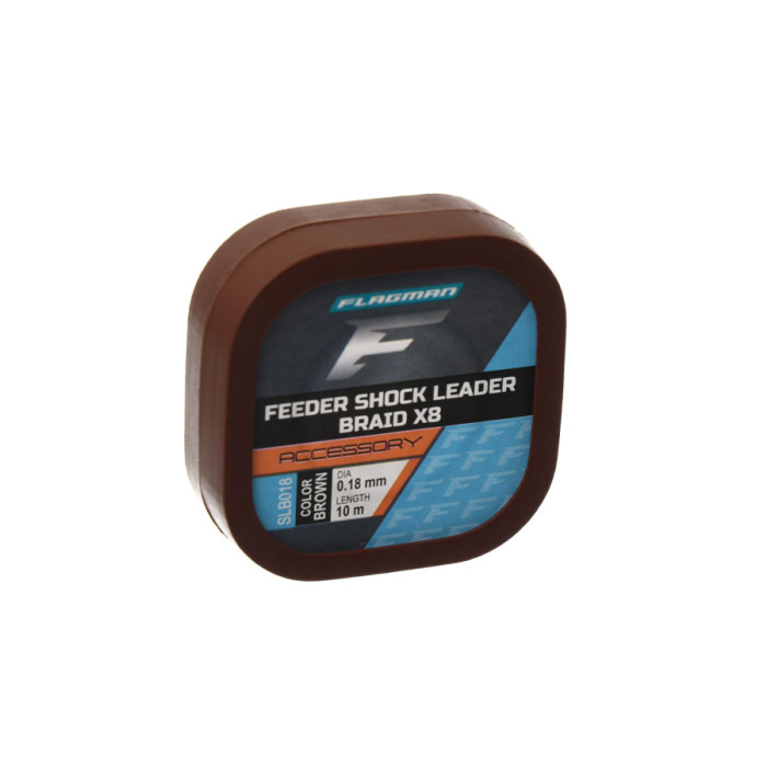 Шок-лідер Flagman Feeder Shock Leader Braid X8 0.18мм 10м