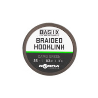 Поводковый материал Korda Basix Braided Hooklink Camo Green 25lb 10м