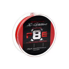 Шнур Azura X-Game PE X8 Fiery Red 150м #1.5 0.205мм