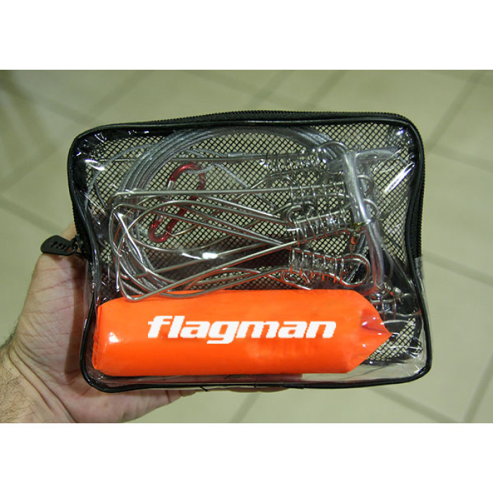 Кукан Flagman на 7 застёжек с поплавком