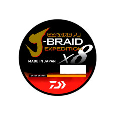 Шнур Daiwa J-Braid Expedition X8E 150м 0.22мм Smash Orange