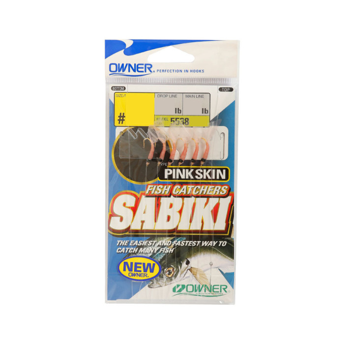Морське оснащення Owner 5538 Sabiki Shrimp Skin №14, 6 гачків