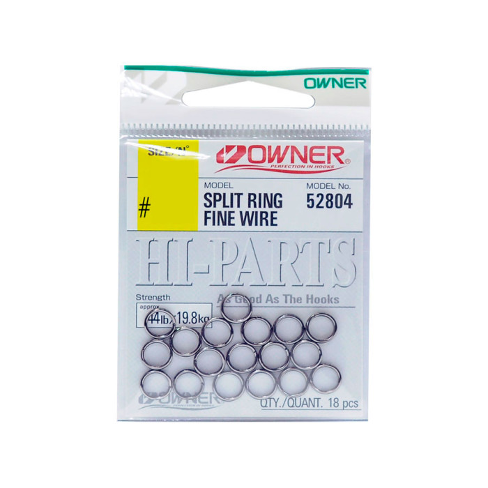 Кільця заводні Owner Split Ring Fine Wire №4