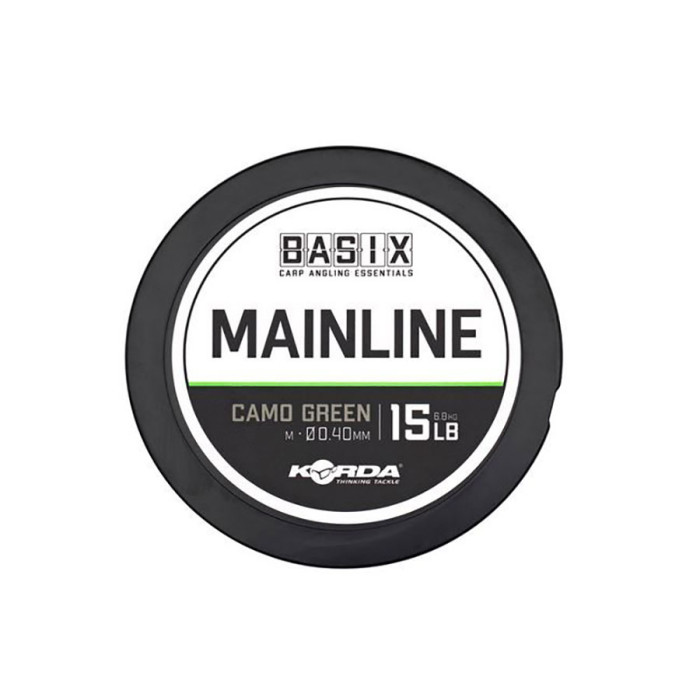 Леска Korda Basix Main Line 0.4мм 500м 15lb Camo Green