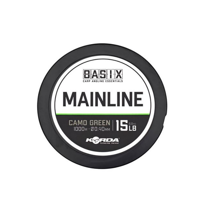 Леска Korda Basix Main Line 0.4мм 1000м 15lb Camo Green