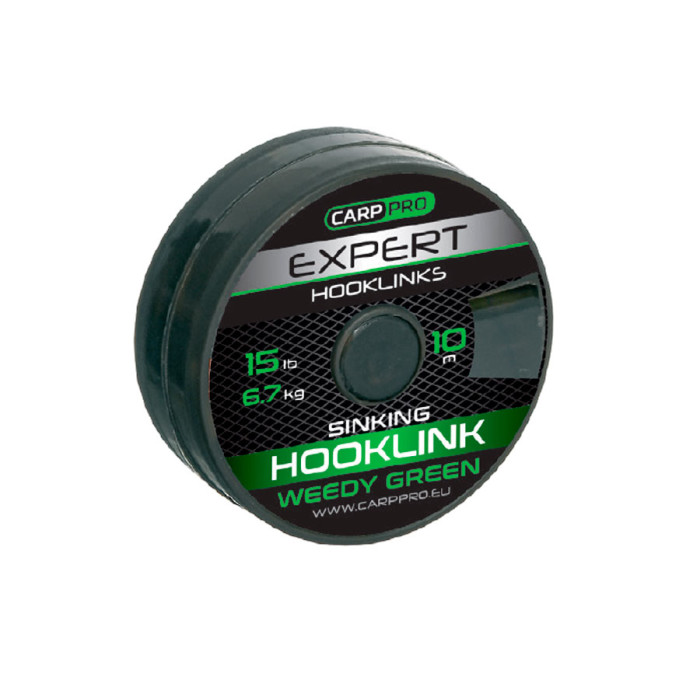 Повідковий матеріал без оболонки Carp Pro Weedy Gr. Sinking 15lb 10м