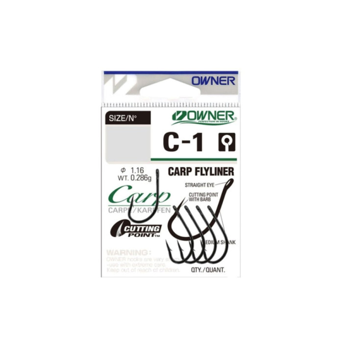 Гачки Owner Carp Flyliner teflon №8 8шт