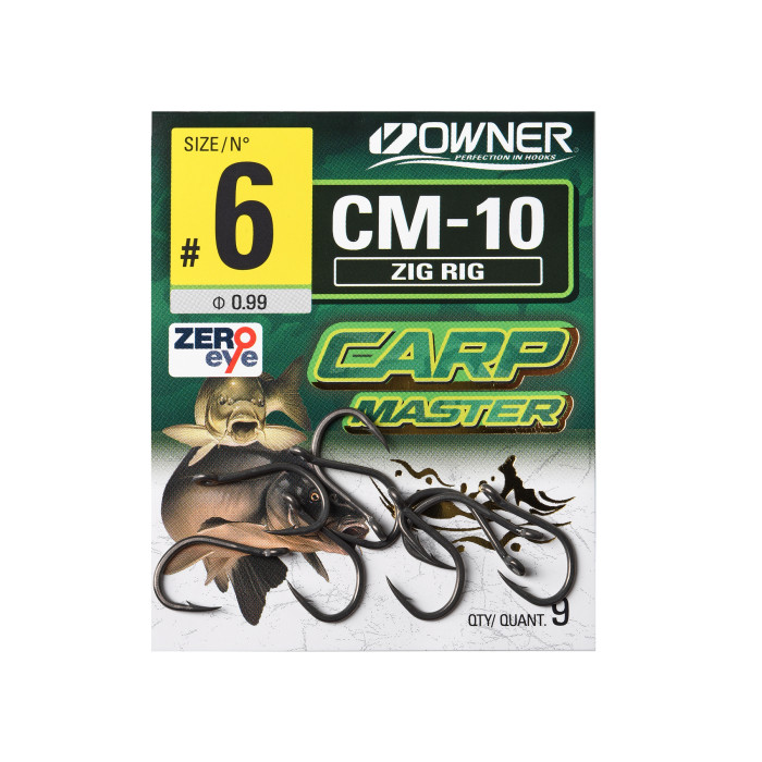 Крючки Owner Carp Zig Rig teflon №6 9шт