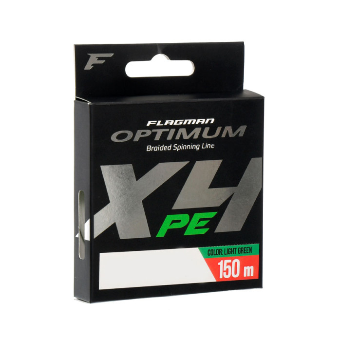 Шнур Flagman Optimum X4 Light Green 150м #0.9 0.152мм